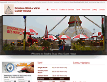 Tablet Screenshot of boudhastupaguesthouse.com